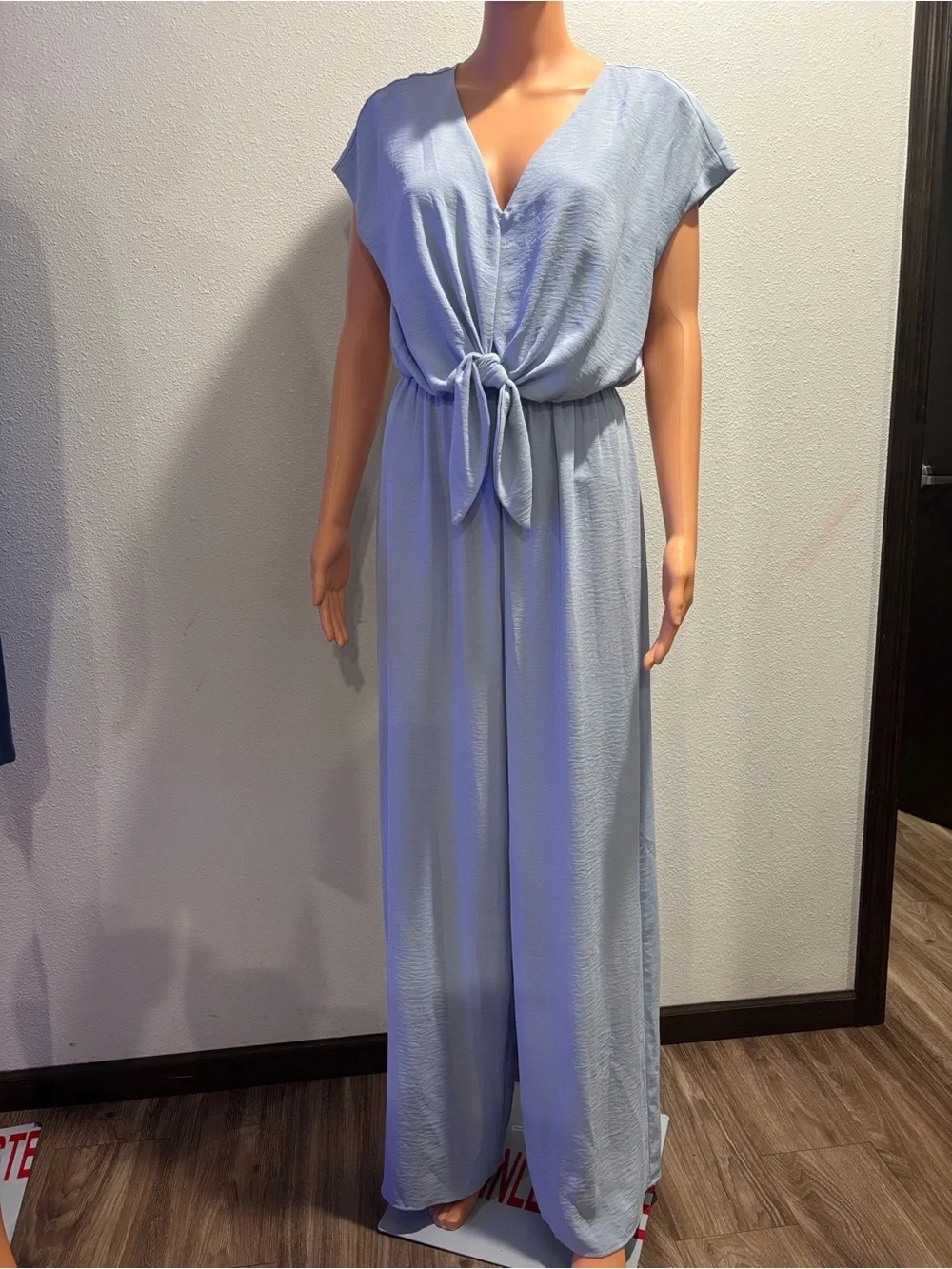 Jumpsuit Jumpsuit "Magnolia" Wide Leg - Pastel Blue. - Picture 3 of 8